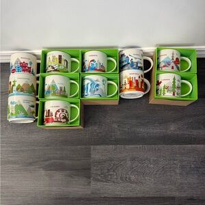 Coast to Coast Canada You Are Here Starbucks Collection 12 Mugs